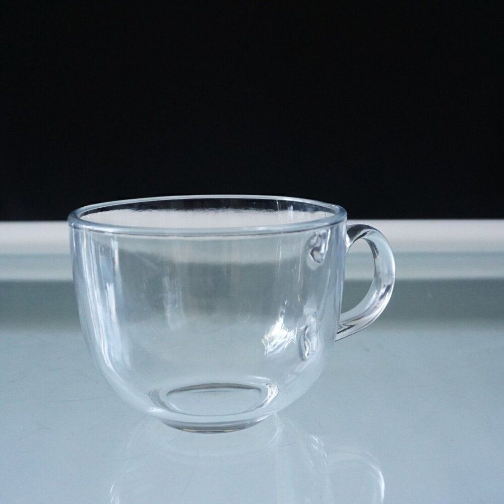 12 oz Coffee Mug Tempered Clear Glassware Tea Soup Coffee